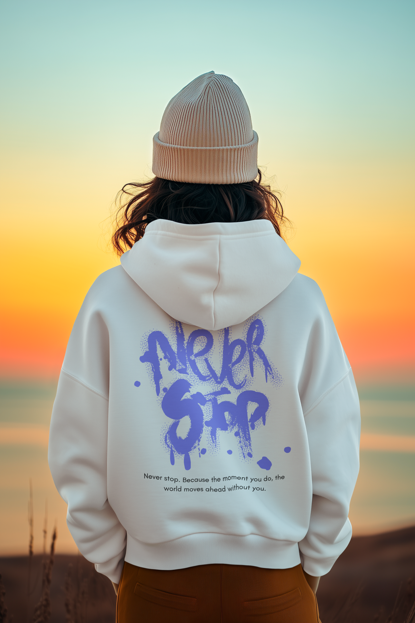 "Never Stop" Unisex Hoodie