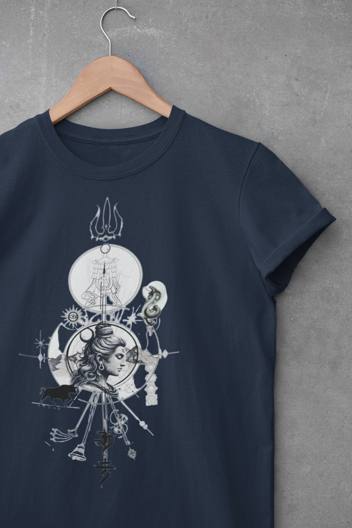Cosmic Shiva - Sacred Geometry Oversized T-Shirt