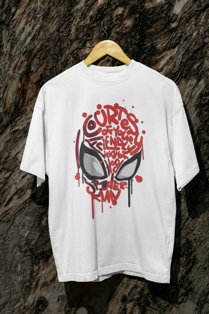 Graffiti Spider Oversized T-Shirt