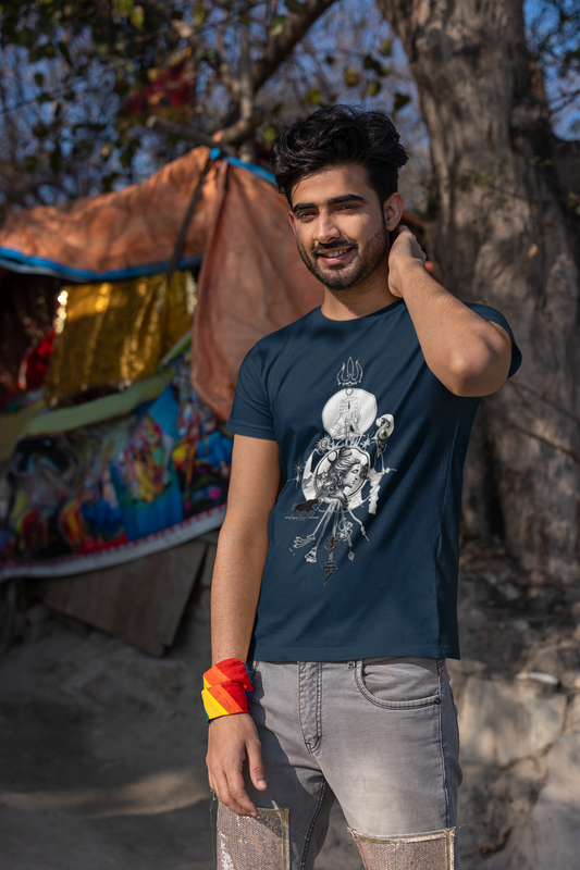 Cosmic Shiva - Sacred Geometry  Oversized T-Shirt