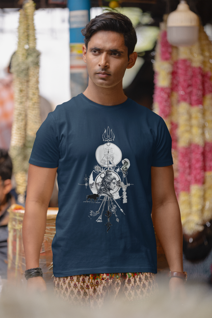 Cosmic Shiva - Sacred Geometry  Oversized T-Shirt