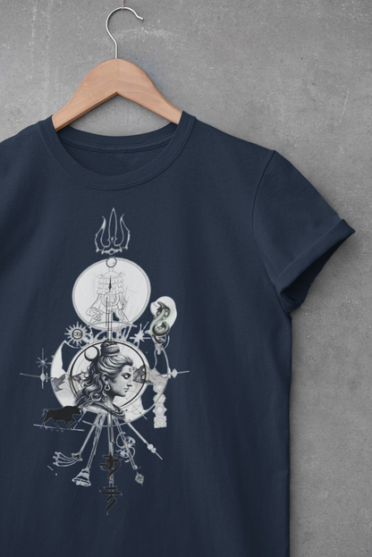 Cosmic Shiva - Sacred Geometry  Oversized T-Shirt