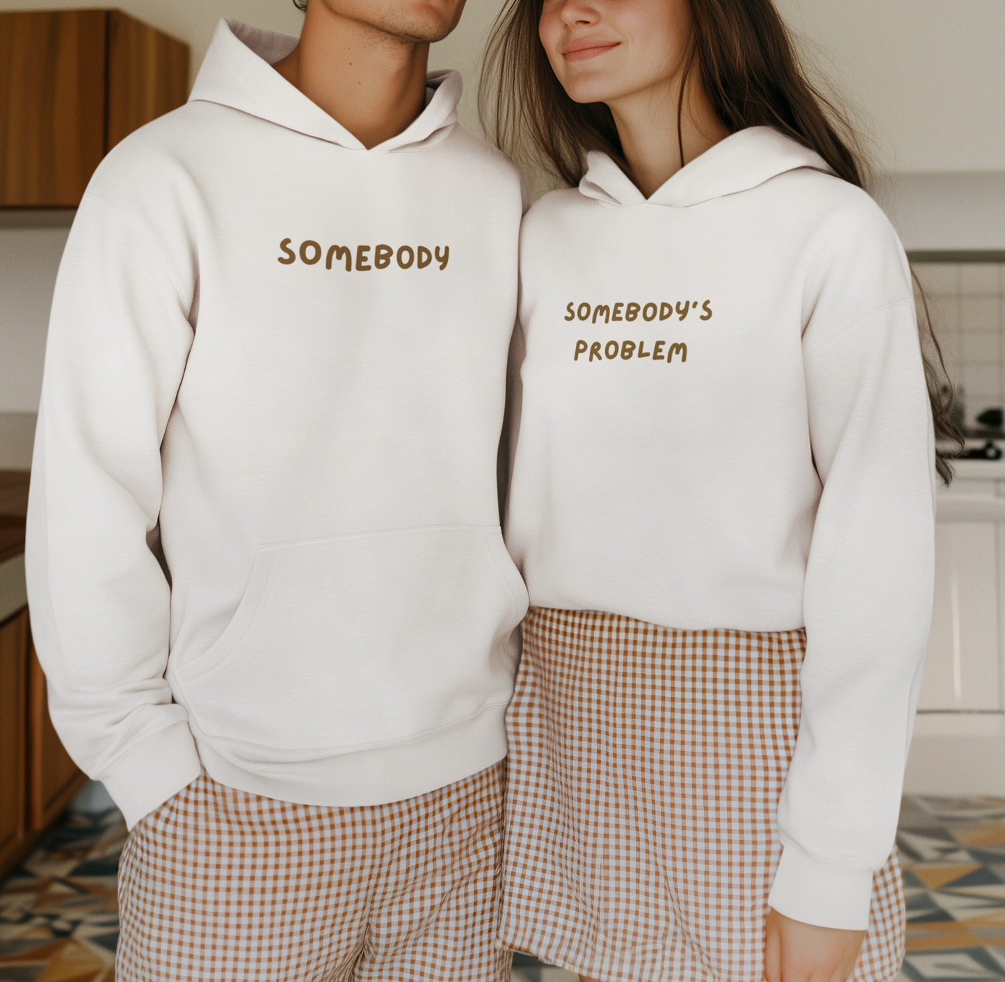 Somebody & Somebody’s Problem – Couple Hoodie Combo